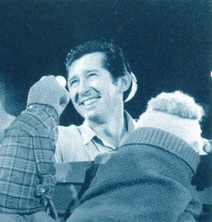 Don Sahlin behind the scenes of a McGarry's Commercial