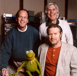 clockwise from bottom: Kermit the Frog, Robert Kraft, John Boyland and Don Henley.