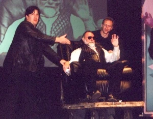Bill and Brian wheel Jerry out for the Q&A panel.
