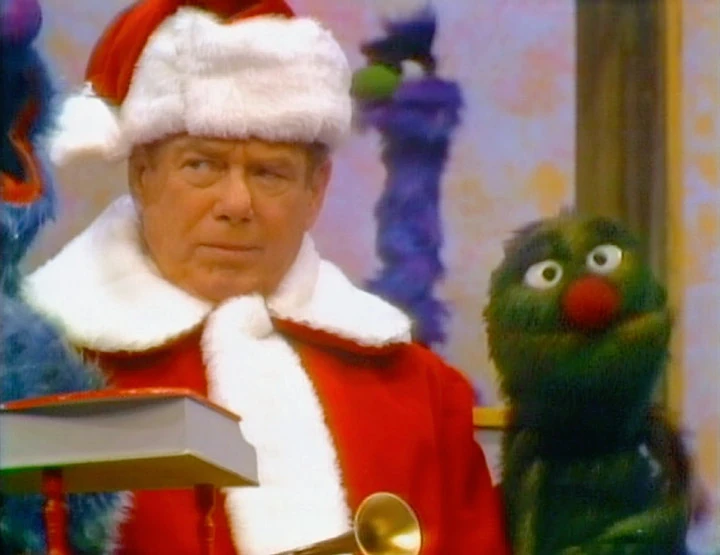 Arthur Godfrey, eyeing his visitors warily