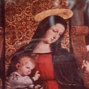 Painting of Mary and child from Ripples