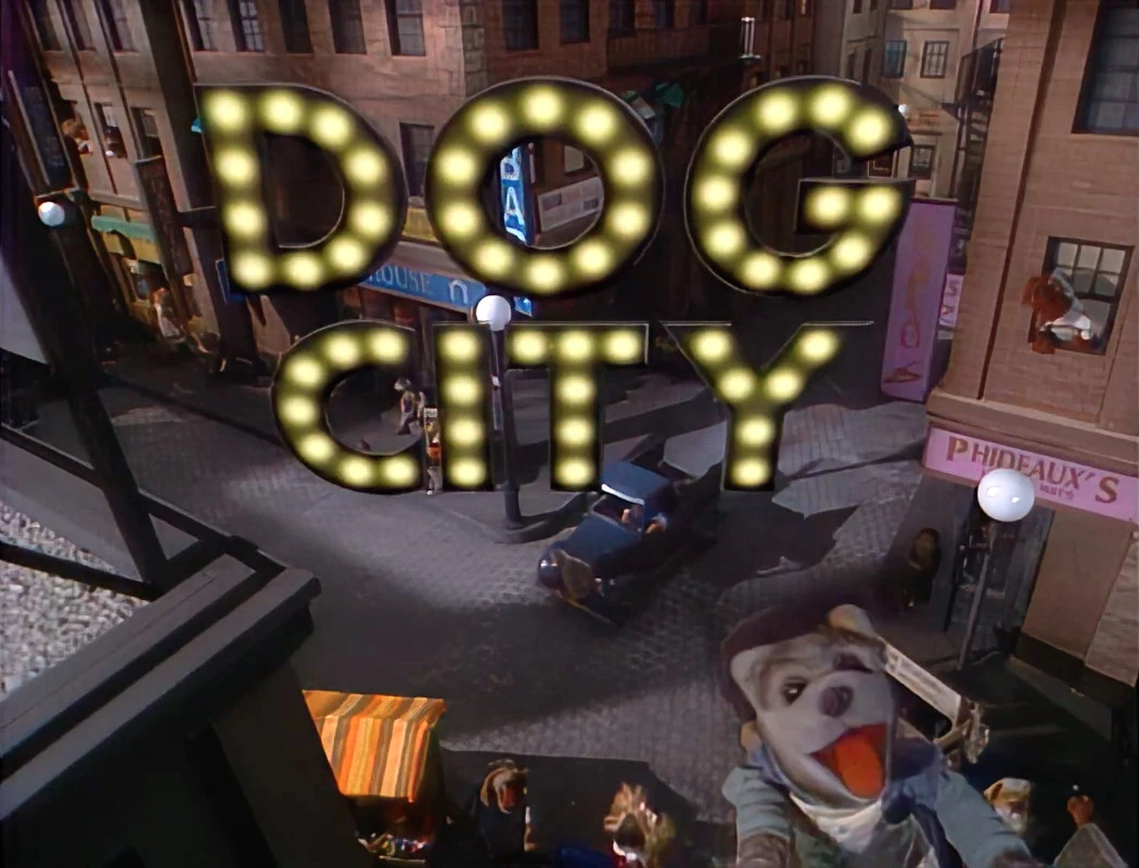 Dog City title card.