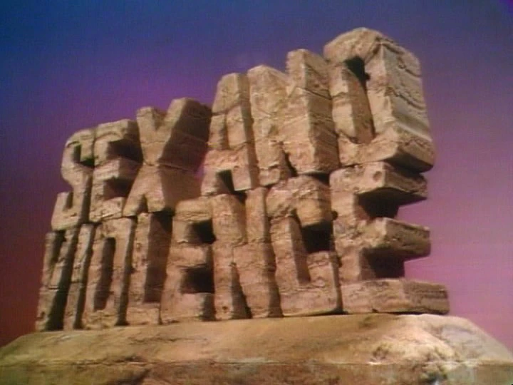 The Muppet Show: Sex and Violence title card.
