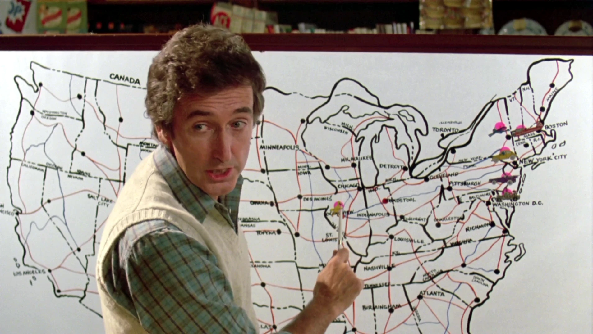 Bob and a map of the US