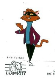 Model cel of Yves from Dog City