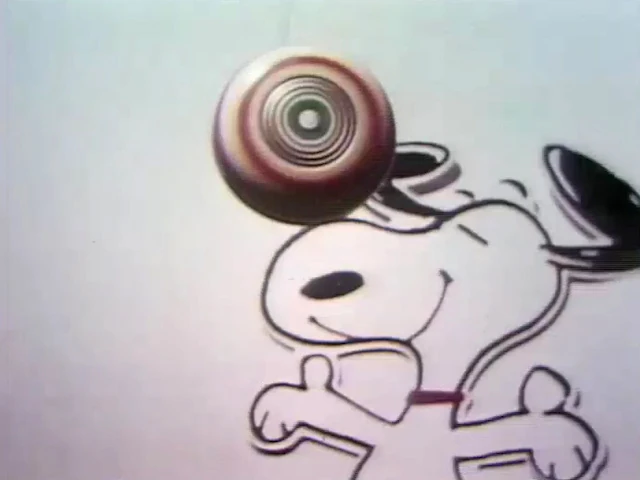 A glimpse of Snoopy, from the "Round Things" film