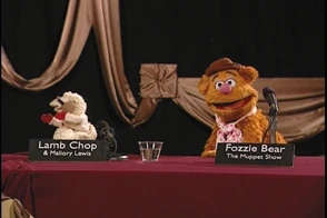 Lamb Chop with Fozzie at the Pittsburgh Puppetry Conference