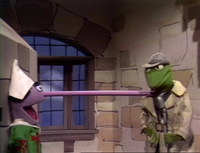 Pinocchio, as interviewed by Kermit as a "Sesame Street News Flash".