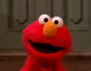 Elmo says goodbye to Couric on May 25, 2006.
