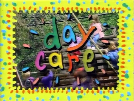 The segment is announced in voiceover as "Sesame Street Goes to Day Care."