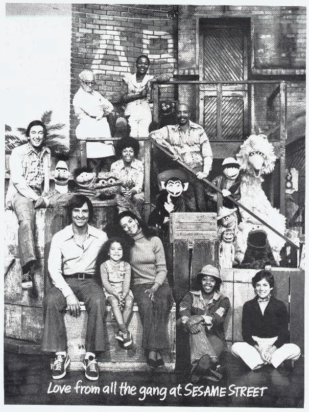 Sesame Street Cast circa 1978Autographed photo.