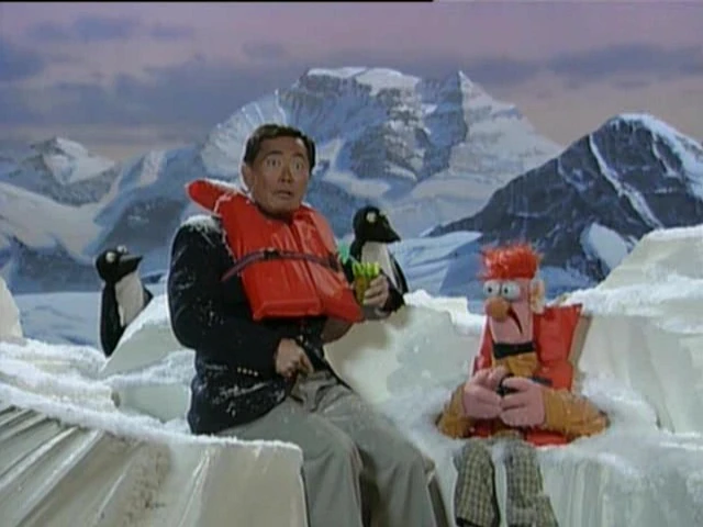 Takei, Beaker, and some penguins.