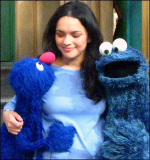 Norah Jones with Grover and Cookie Monster