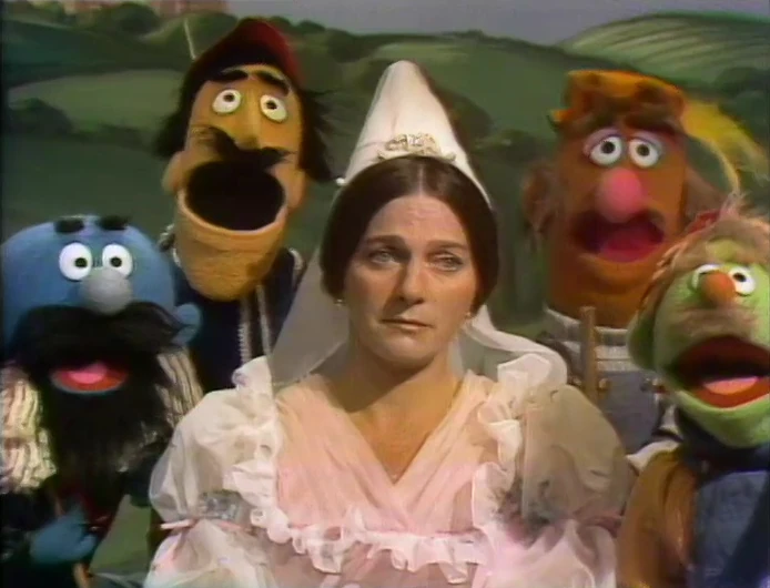 Judy Collins as a princess on Sesame Street