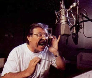 Frank Welker in the recording studio