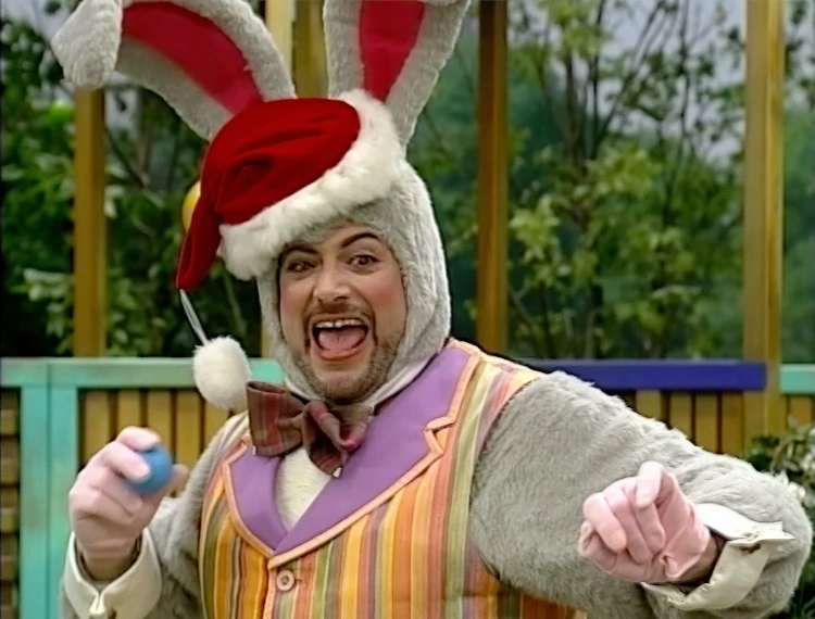 Harvey Fierstein as the Easter Bunny.