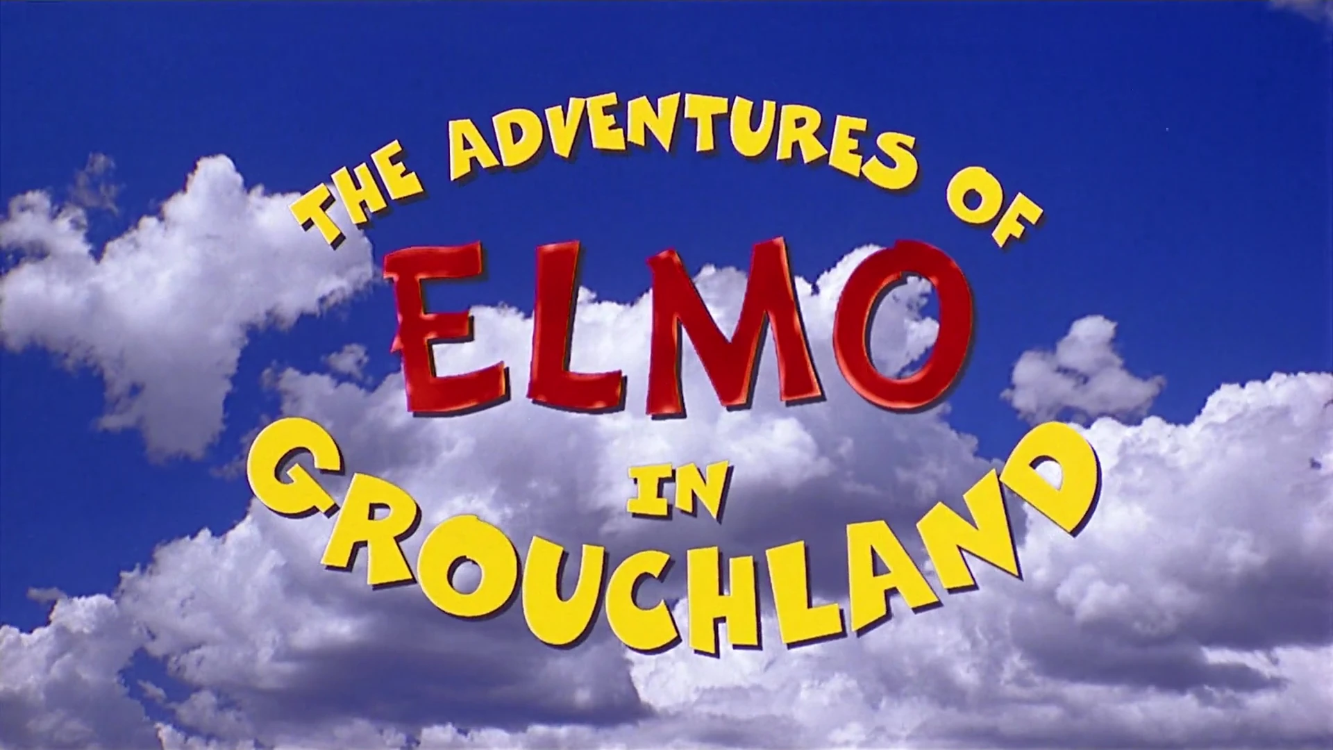Elmo In Grouchland title card.