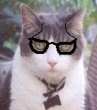 Spader thanks Vic for the glasses!