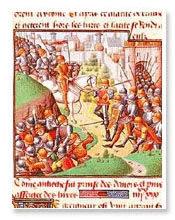 Gravura da 1ª Cruzada e o Levante de 1099