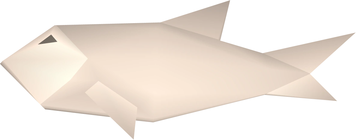 A detailed view of raw trout