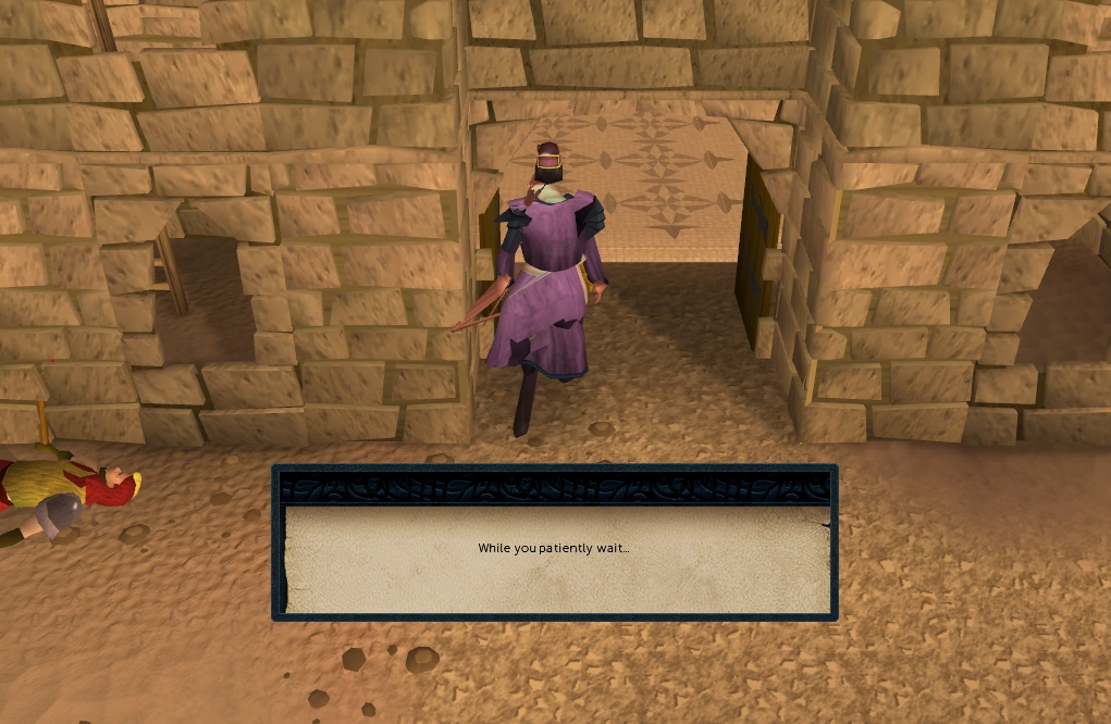 Osman sneaks into the temple