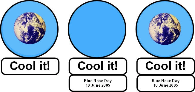 Blue Nose Day example design 2