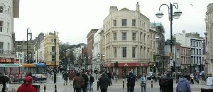 Town centre, Hastings.  Digital photo by Ross Burgess.
