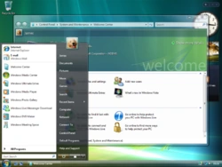 Екран на Windows Vista Ultimate