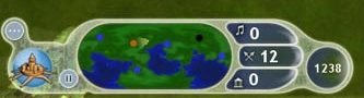 The new statusbar during the City phase of the game.