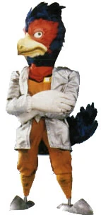 Falco's early appearance.