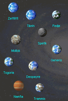 A map of Atrivis sector from Star Wars: Rebellion.