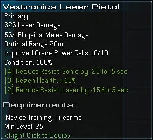 A weapon's tooltip.