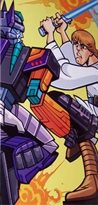 The Force is strong enough to fight giant robots in this one.