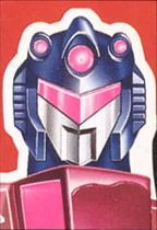 I guess being bright pink and blue, he'd have to be a master of disguise so the other Autobots wouldn't have to look at him