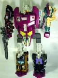 One of the rarest combiner teams, this set was only available at a yard sale in Dubuque, Iowa for one weekend in 1988.
