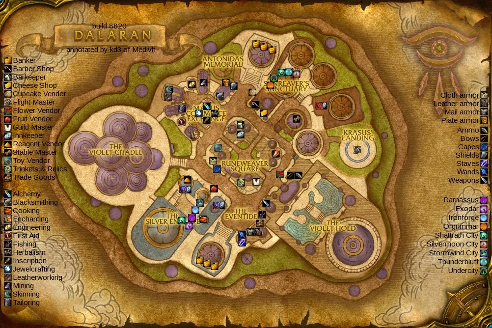 Dalaran map