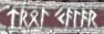 "Trol'Kalar", Common text ("Elder Futhark" runic letters)