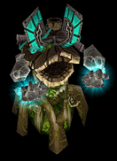 Energy sparks from this ancient's bulky form.APG 198