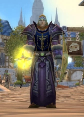 A paladin wearing a mixture of Cloth, Mail and Plate armor