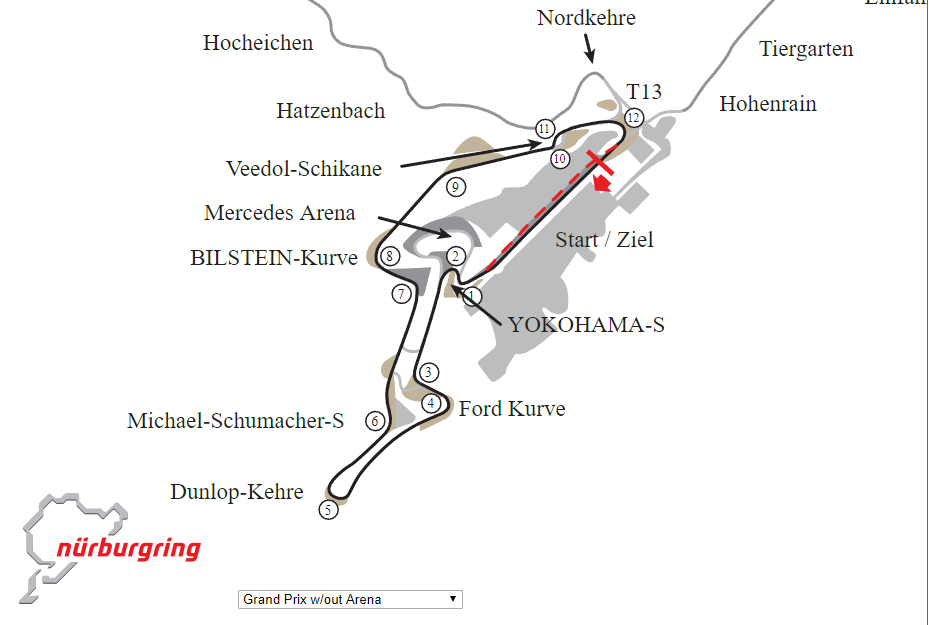 Fabelhafte Grand Prix Strecke Nrburgring Ebenbild